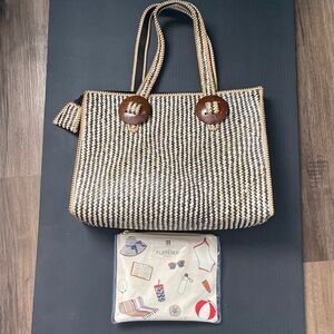 Summer purse with cosmetic bag